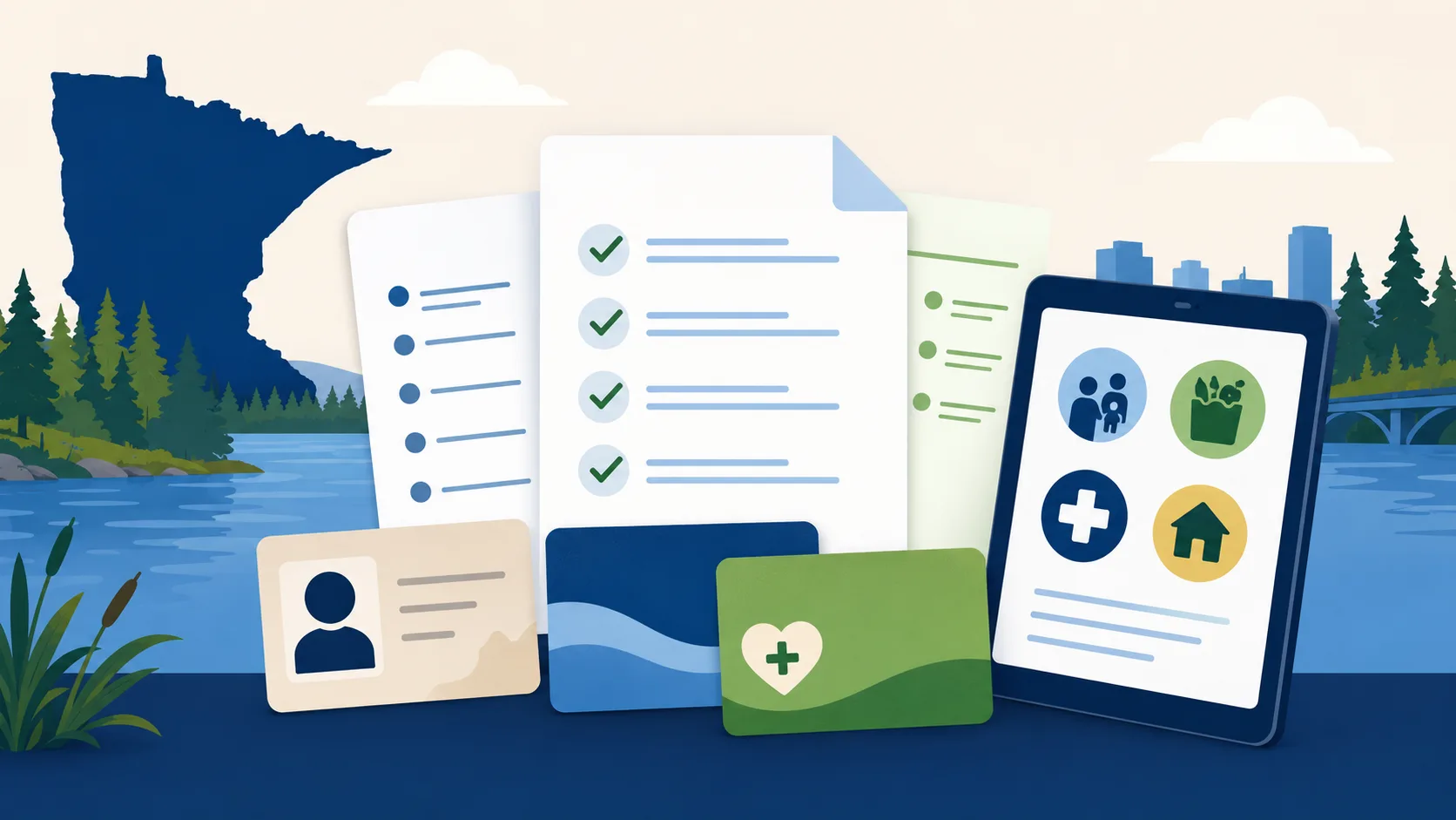 Eligibility documents for SNAP, Medicaid, Lifeline, and tablet assistance in Minnesota
